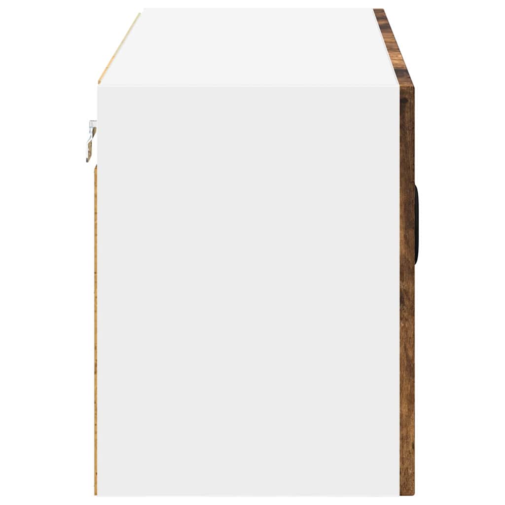 Küchenhängeschrank mit Regal Geräucherte Eiche 80 x 31 x 40 cm